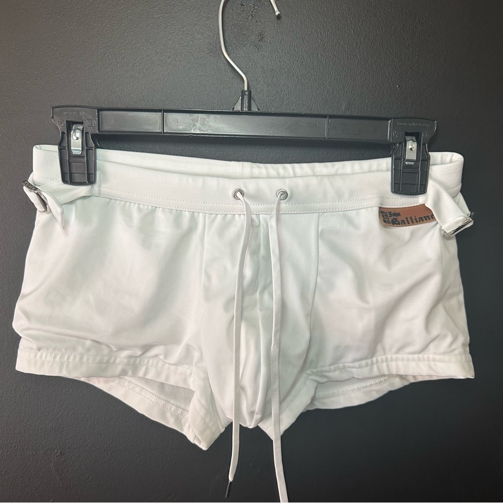 John Galliano, white swimsuit